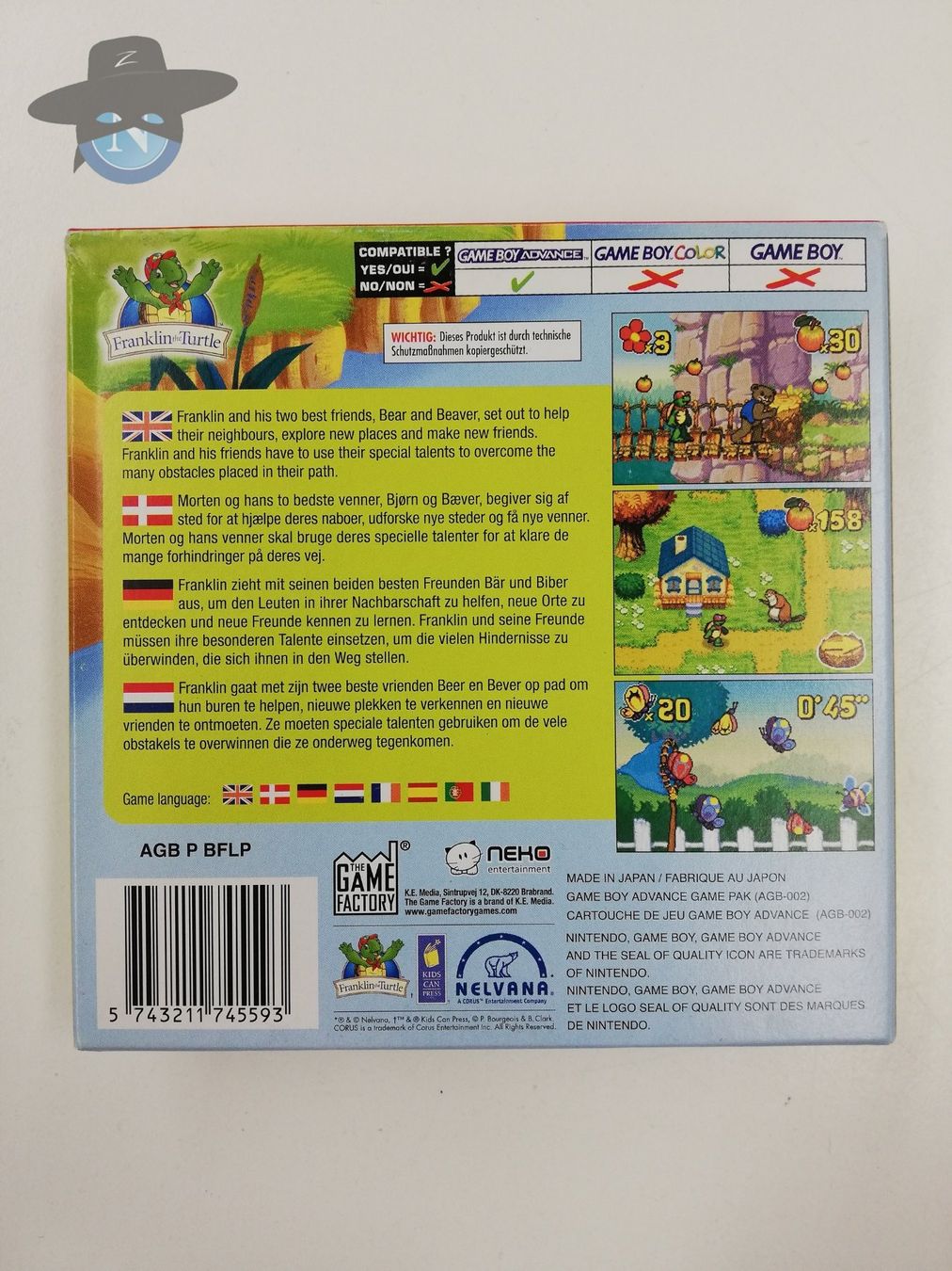 Nintendo Giochi: Franklins great adventures / Nintendo Gameboy Advance GBA – Usato da St. Gallen venduto da zorro_dc 1