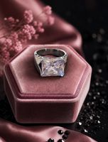 Silber Ring Gr 54 Antik, gepunzt mit Box Gepunzt