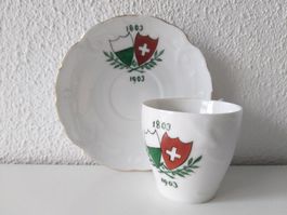 BRC BAUER ROSENTHAL & CO Tasse à café + soucoupe (1897-1903)