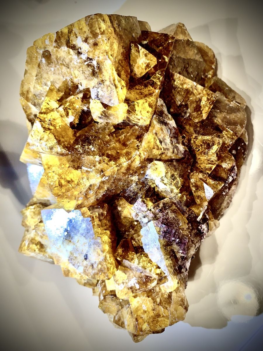 Minerali & Pietre curative: Fluorit 2,3 Kg mit Superfarbe – Nuovo e nell'imballaggio originale da Seeberg venduto da Mono1 2