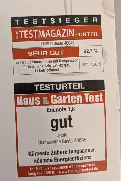 Elettrodomestici da cucina: Glacemaschine / Eismaschine Unold – Usato da Nussbaumen TG venduto da Hzn19k 2