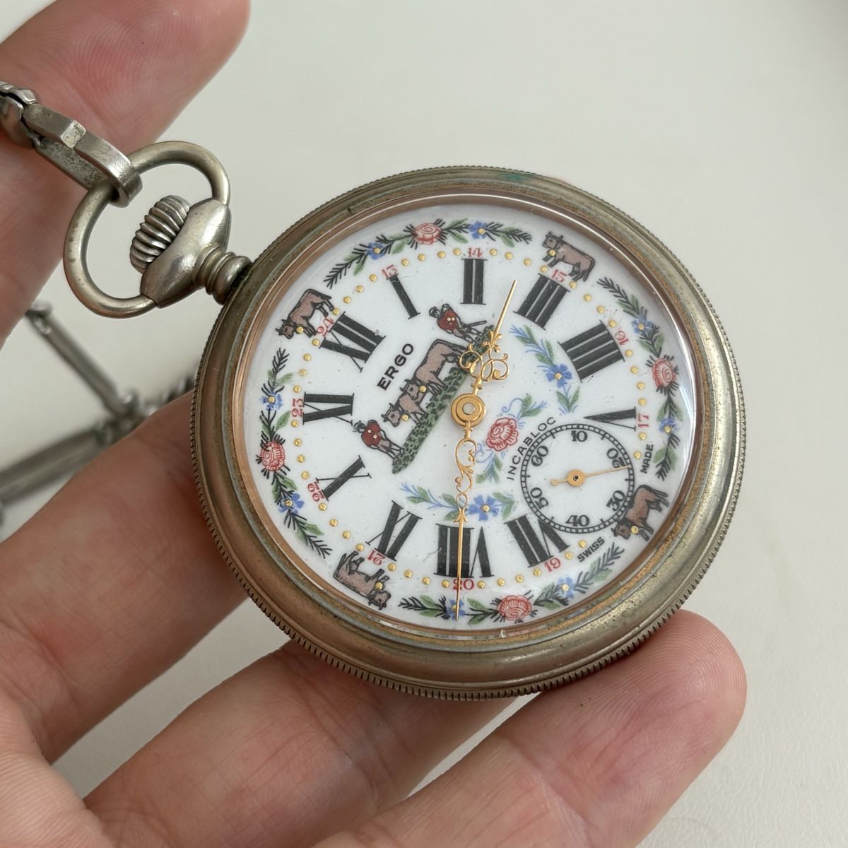 Orologi: Ergo Taschenuhr Kuh Ikone – Usato da Winterthur venduto da LaBodega 5
