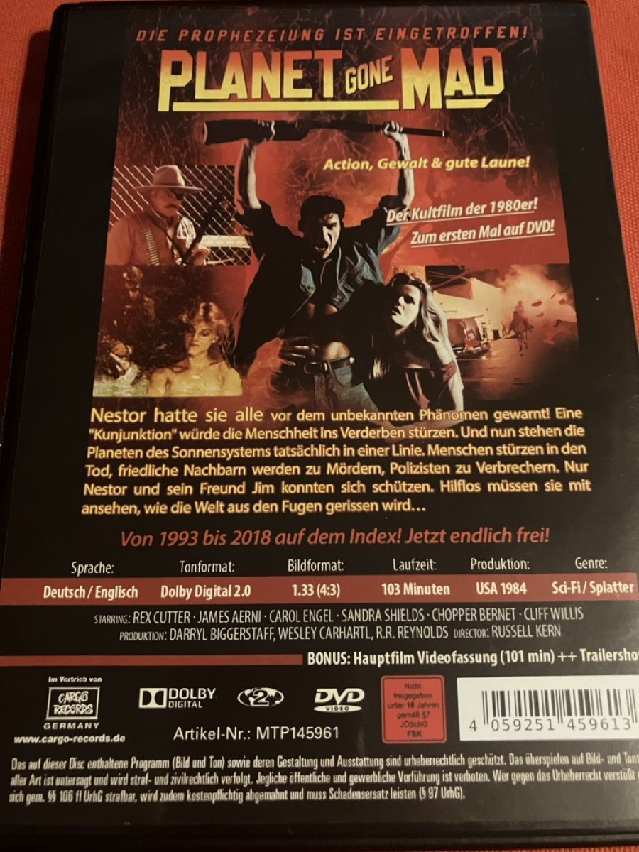 Tutti i DVDs: Planet gone mad dvd – Usato da Basel venduto da Kamelinski78 1