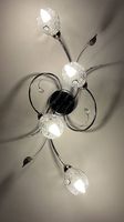 Moderne Deckenlampe Chrom mit Glas-Kugeln 