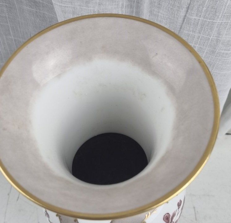 Thomas Vasen & Gefässe: Thomas Bavaria Vase von 1950 handbemalt – Gebraucht aus Flums von Flumsantik 4