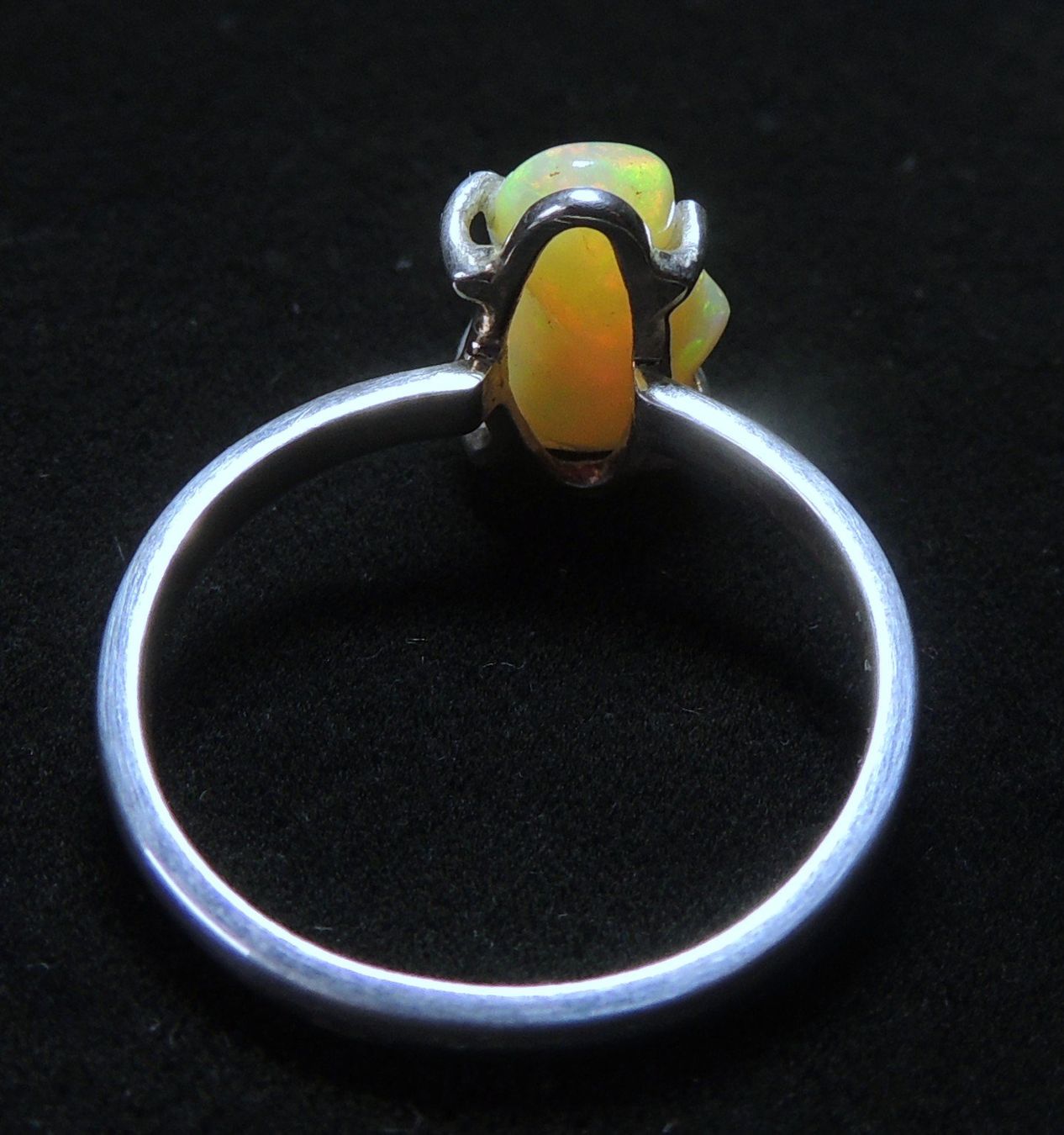 Anelli: Opal Nugget Silber 925 Fingerring Gr. 62 – Usato da Waldenburg venduto da schaller707 4