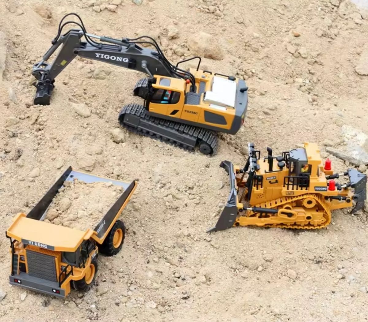 Modellismo RC: Rc Modellauto Bagger Muldenkipper Bulldozer – Nuovo e nell'imballaggio originale da Weinfelden venduto da Zalero 2