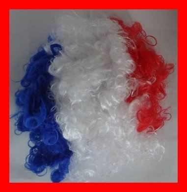 Fan Perücke Frankreich France WM EM 2024 2026 2028 2030 2032