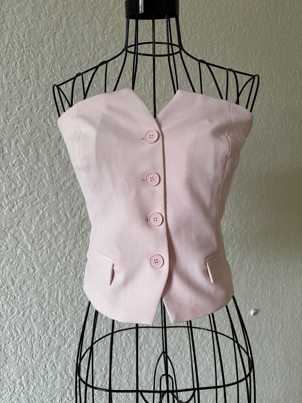 Top: Sommerlicher  Bustier in Rosa – Usato da Bern venduto da ViksiBash