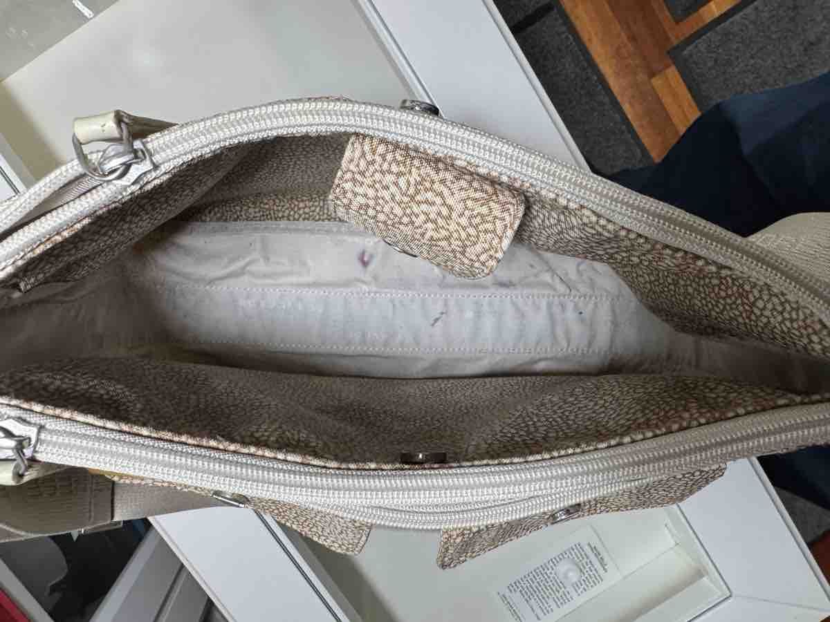 Borbonese Taschen für Damen: Borbonese Handbag, Beige Pattern, Acceptable – Gebraucht aus Viganello von NicodemusRoger 4