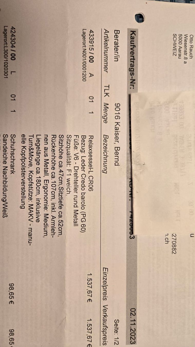 Poltrone: Sessel – Usato da Holderbank SO venduto da argokim 1