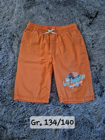 Orange Shorts, Gr. 134/140, Sommer, Los Angeles Print