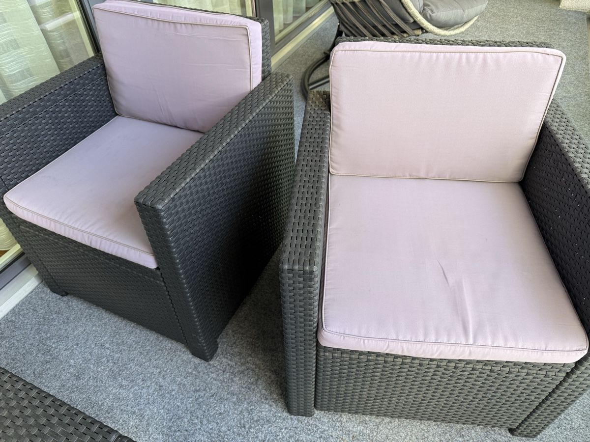 Poltrone: Lounge Set Anthrazit - Rattan Optik – Usato da Langenthal venduto da McQUEEN01 2