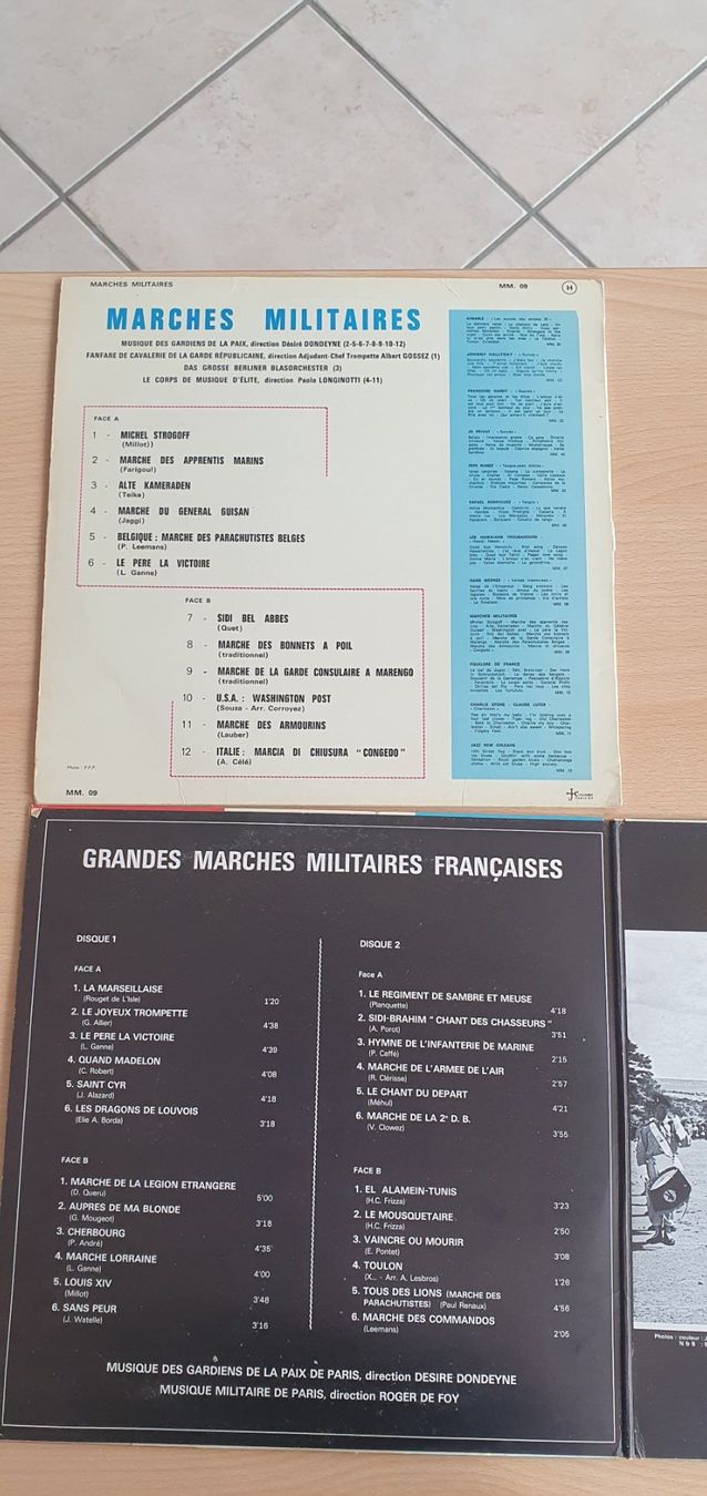 Dischi in vinile: 2 vinyles marches militaires – Usato da Moutier venduto da mai_pq7w 1