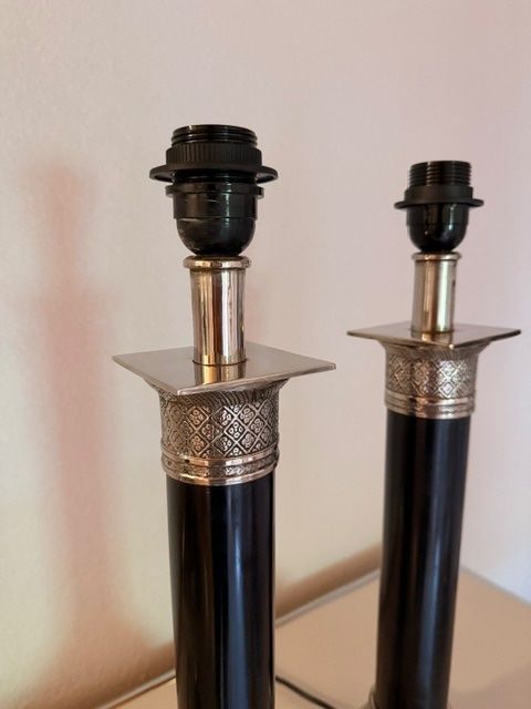 Lampen: Tischlampen silber/schwarz – Gebraucht aus Heiden von miriamj 2