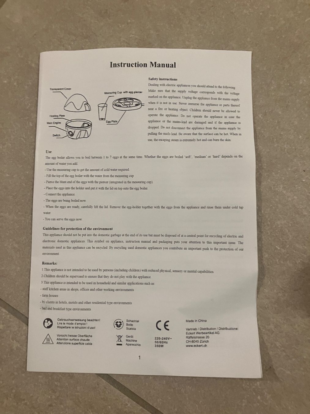 Küchengeräte: Cuiseur à oeufs neuf, testé une fois. – Neu und originalverpackt aus Froideville von Pascas 4