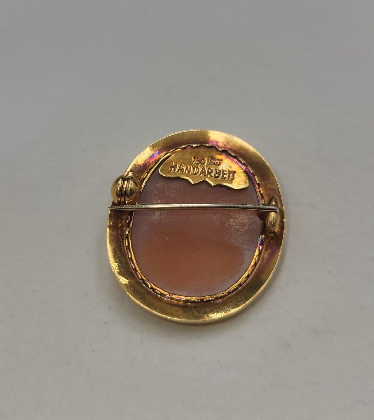 Spille & Fermagli: 18 Karat 750 Gold Kamee Brosche – Usato da Wald ZH venduto da Dasilver 1