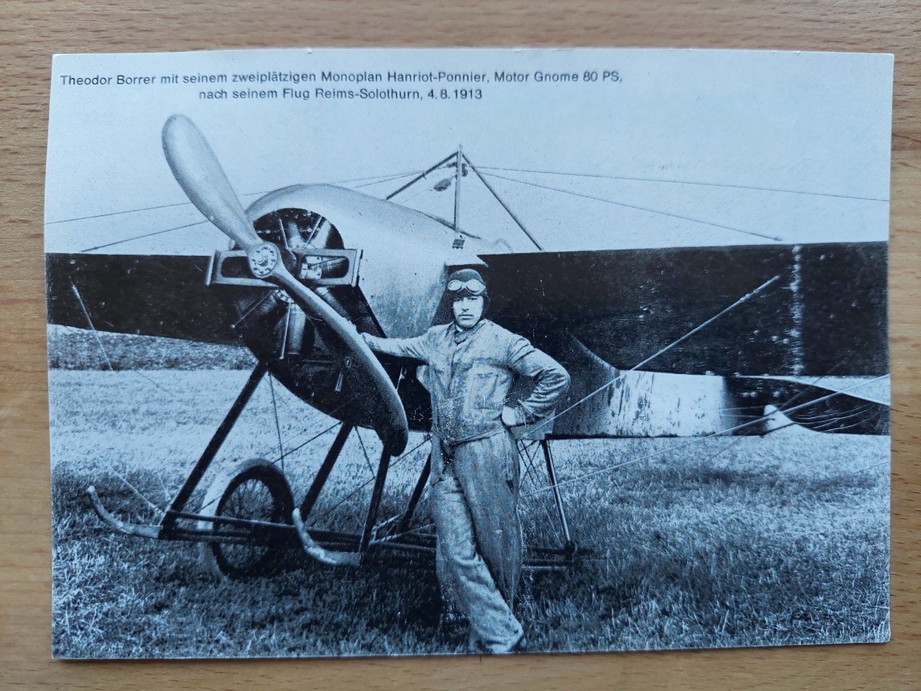 Cartoline postali: AK Flugzeug Theodor Borrer Flugpostmarke – Usato da Obfelden venduto da Foto_Bild_Kunst_Buch
