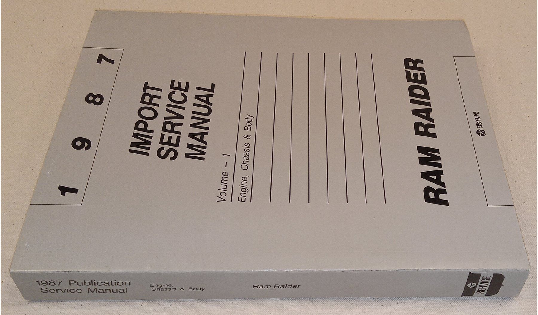 Libri: 1987 Werkstatthandbuch DODGE RAM RIDER Vol. 1 Engine Chassis – Usato da Hätzingen venduto da memory-lane