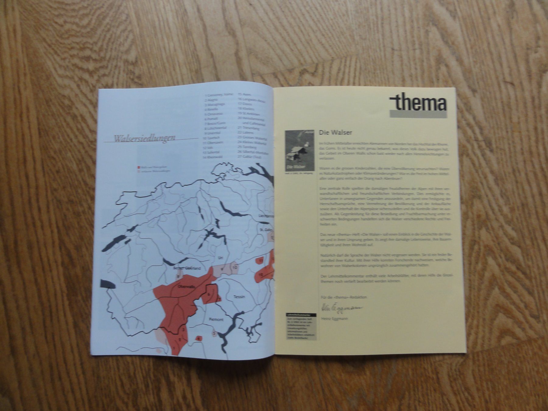 Riviste & Magazine: Die Walser, thema Heft – Nuovo (secondo la descrizione) da Riedholz venduto da Taweva 1