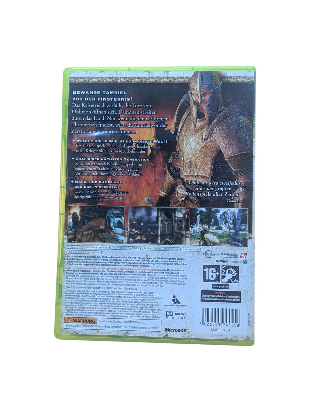 Microsoft Giochi: The Elder Scrolls IV: Oblivion Xbox 360 – Usato da Domat/Ems venduto da IsseldorsShop 1