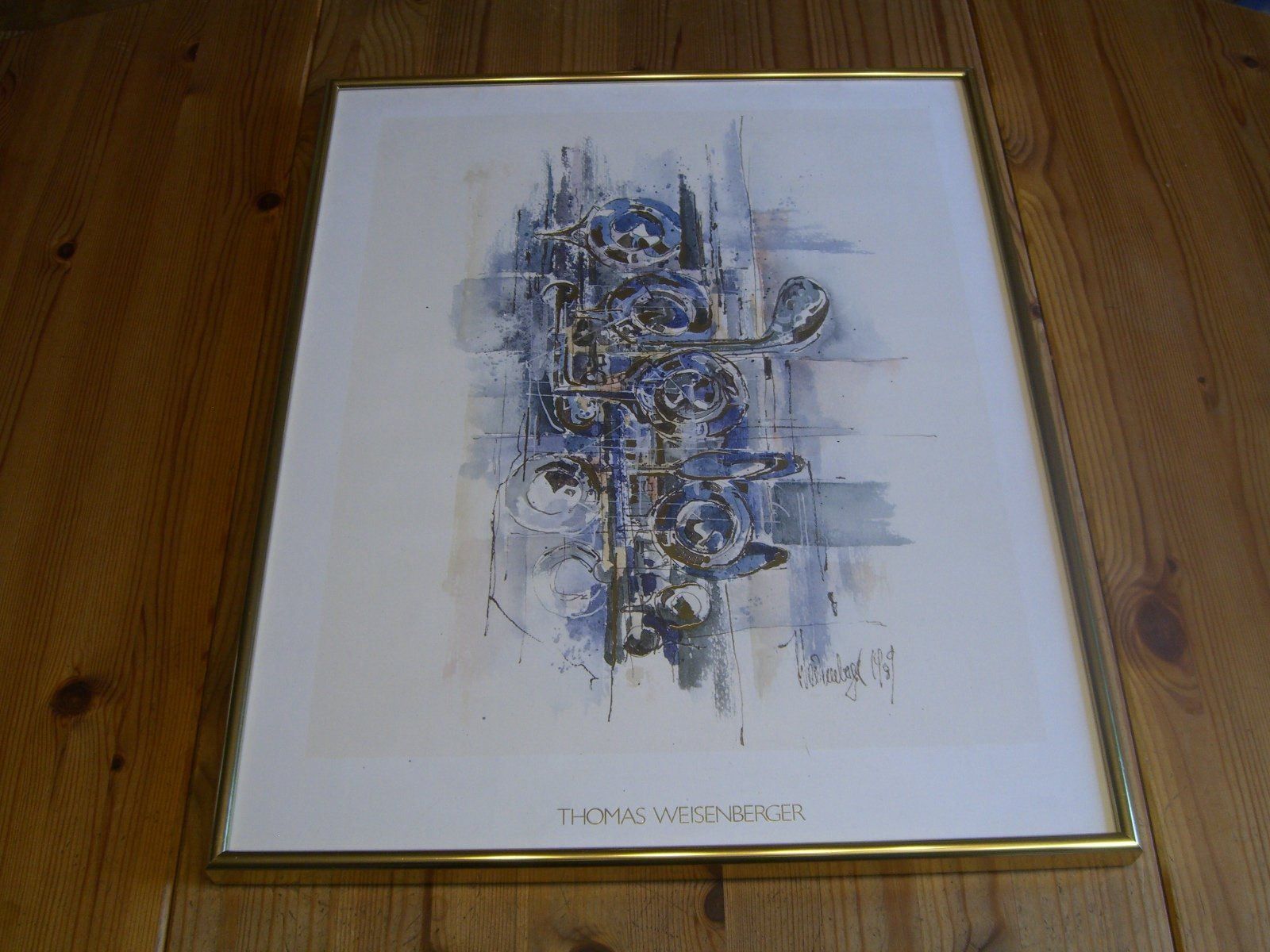 Foto & Immagini: Kunstdruck T.Weisenberger "Querflöte" 98 – Usato da Winterthur venduto da Gaia 7