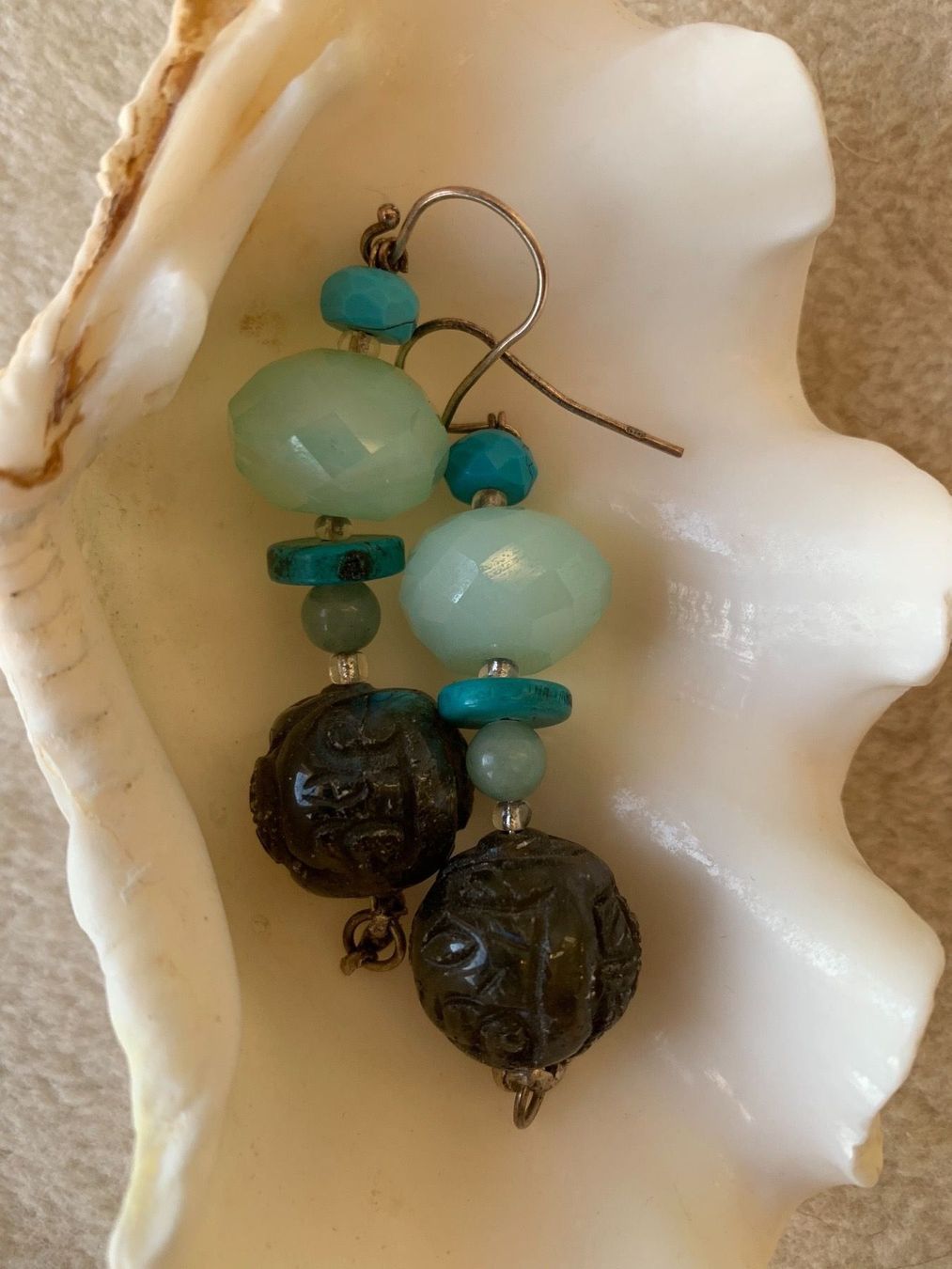 Boucles d'oreille: Ohrringe mit Edelsteinen – Neuf (Voir description) à Birsfelden par Exclusivity 1