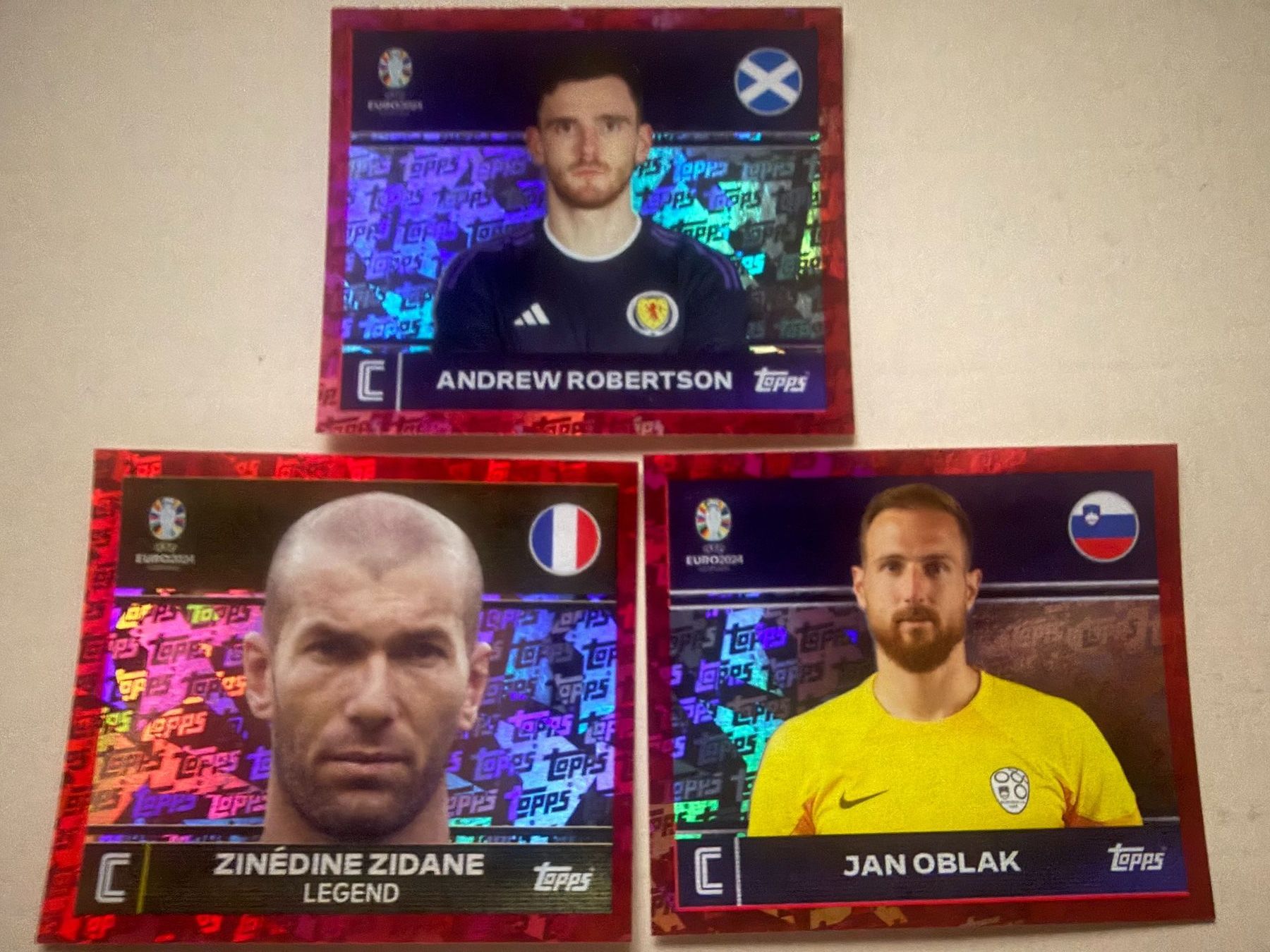 Topps Sammelbilder & Trading cards: TOPPS EM 2024 / 3 x FOIL topps "2" – Gebraucht aus Tegerfelden von siebenmacky