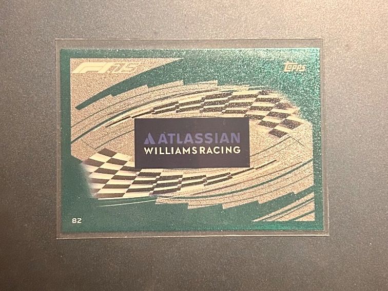 Topps Turbo Attax 2025 Williams Logo Teal Parallel 82 (Neu (gemäss ...