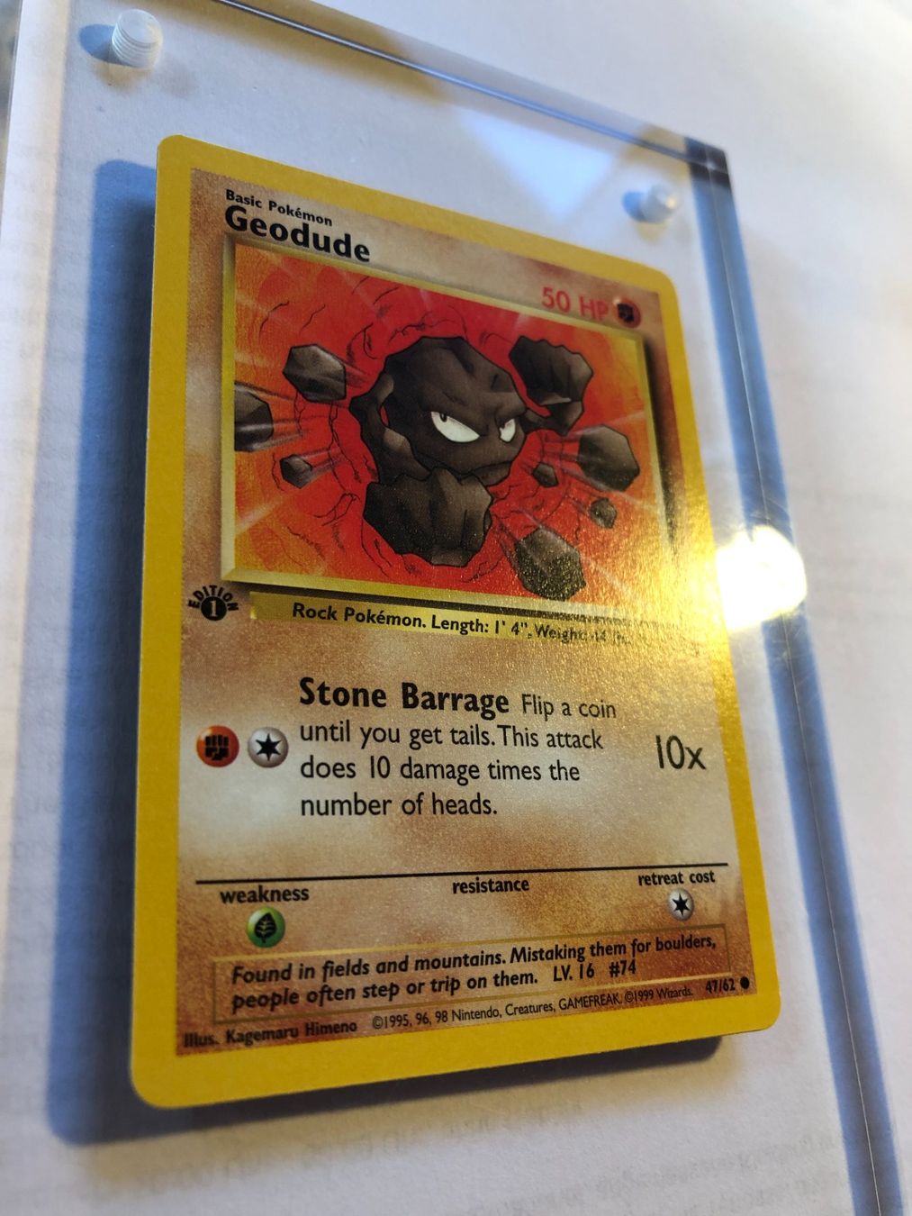Cartes à collectionner: Geodude 1st Fossil - MINT - ab 1.- – D'occasion à Giubiasco par dan_pr8b 1