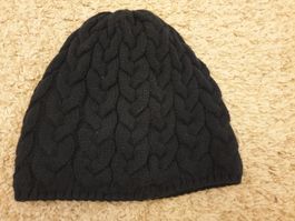 Bonnet d'hiver, S, doublé, tricoté navy, très bon état