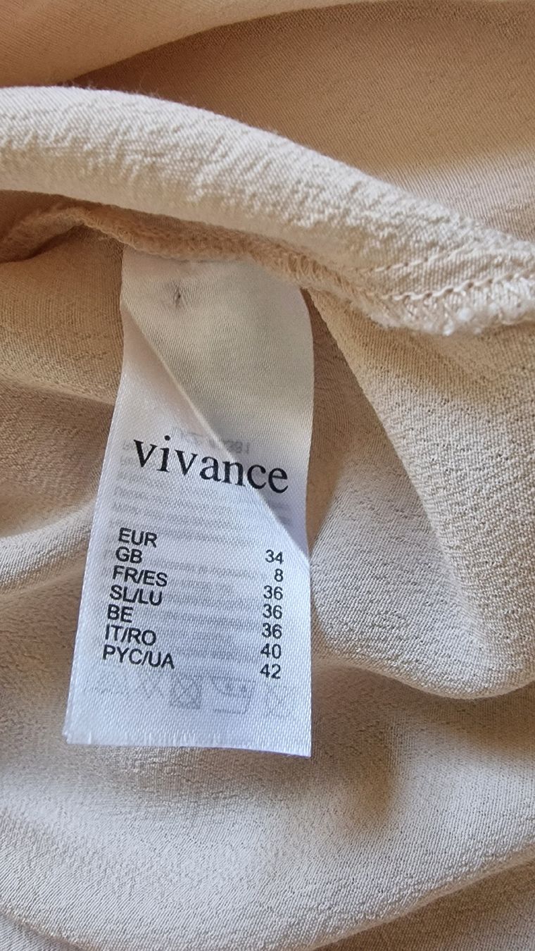 Camicette: Vivance Bluse mit Bindedetail nude Gr. 34 – Nuovo (secondo la descrizione) da Zofingen venduto da stm_dl82 2