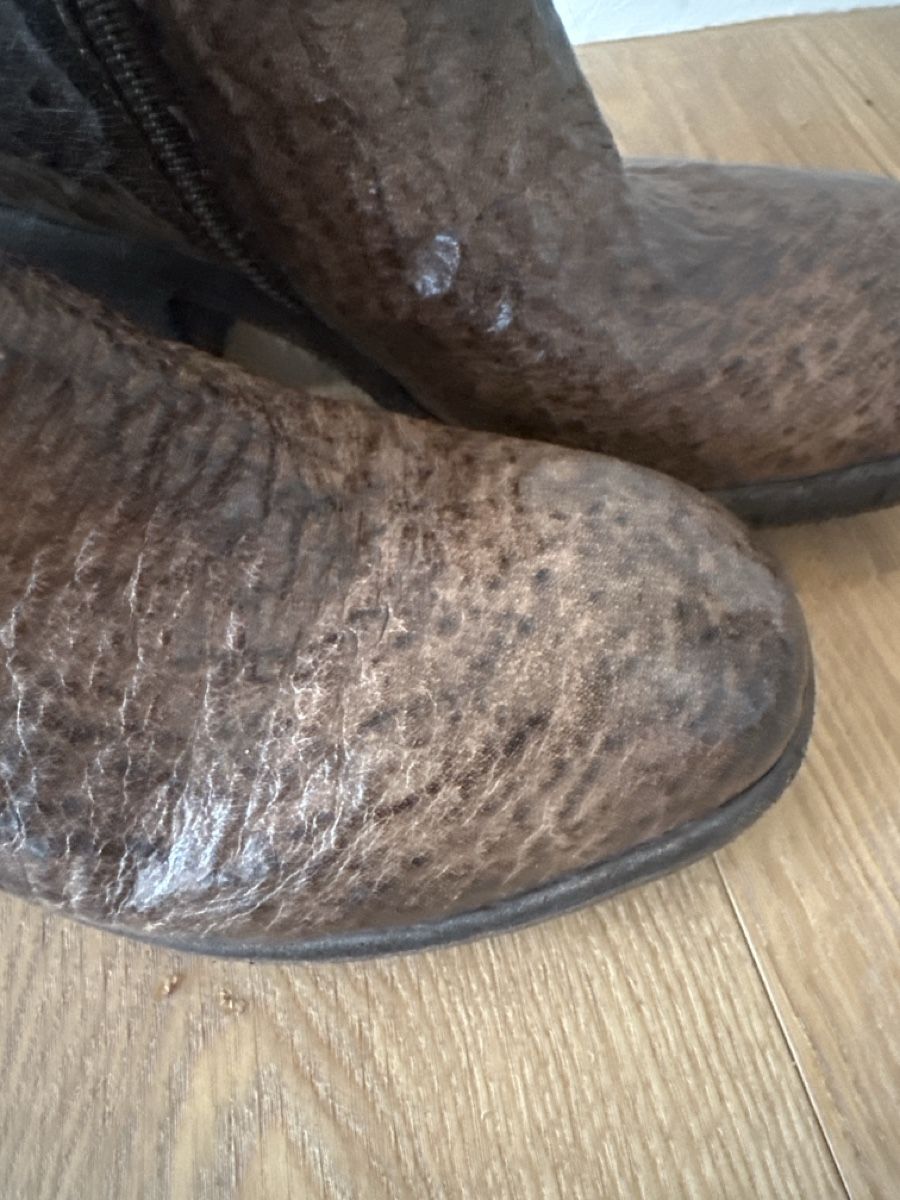 Scarpe da donna: Brown Leather Ankle Boots- Great Find! – Usato da Binningen venduto da can_s2yh 2