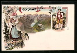 Litho Appenzeller Land, Appenzeller in T