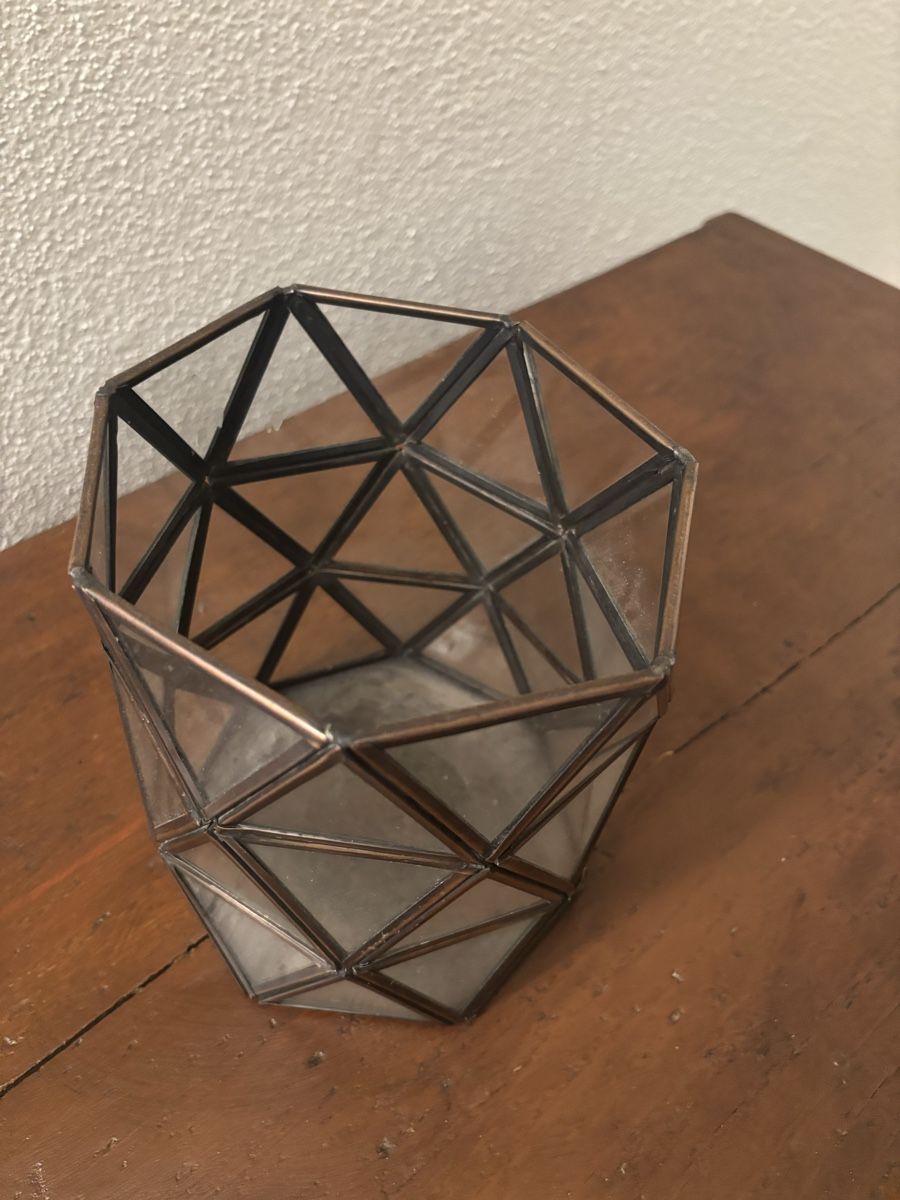 Portacandele: Windlicht / Kerzenständer - Metall Glas – Usato da Thalwil venduto da Sterla 4