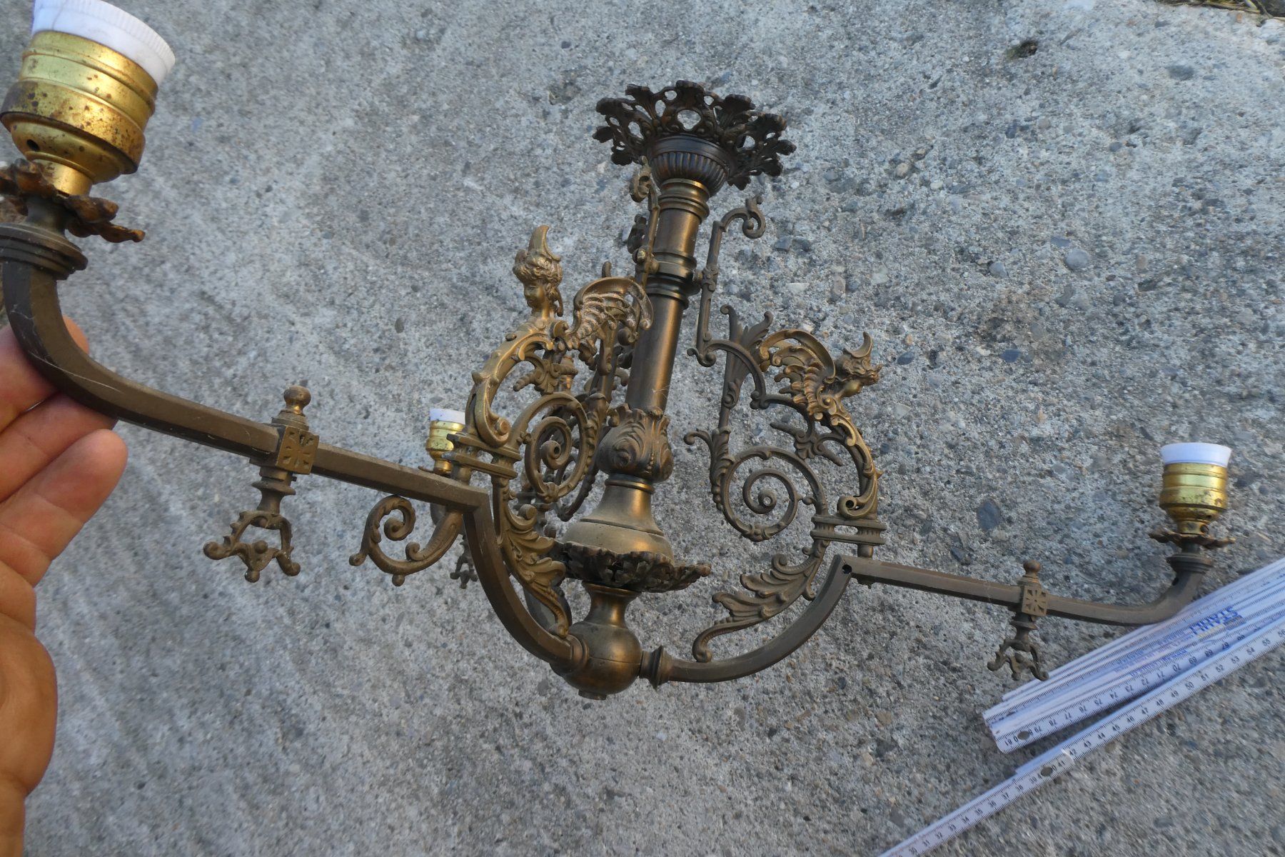 Lampadari & plafoniere: superbe lustre ancien – Usato da Fontaines NE venduto da monloisir 2