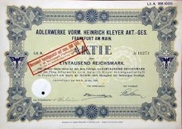 Adlerwerke vorm. Heinrich Kleyer AG, Frankfurt - 1929