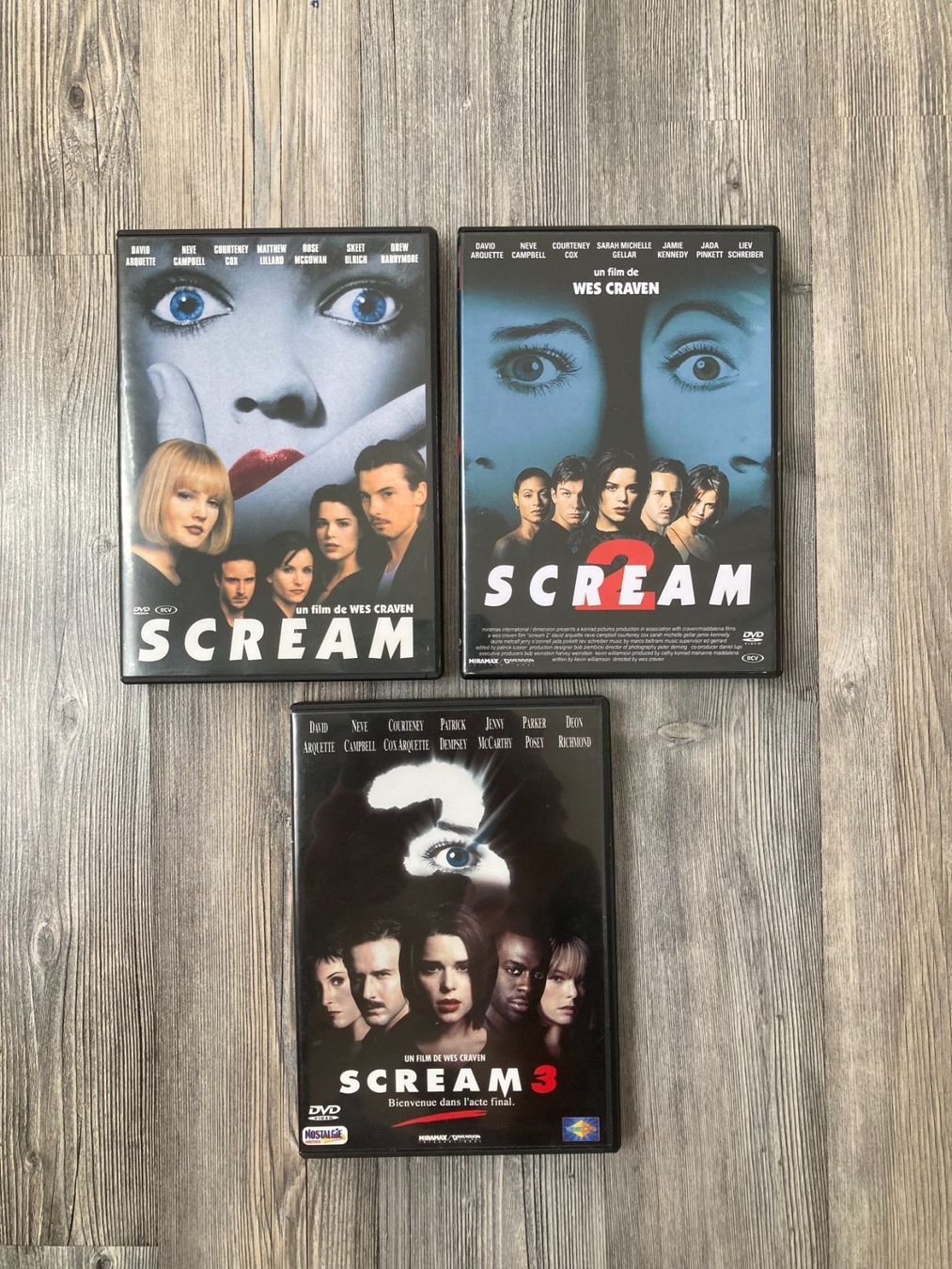 Tutti i DVDs: 3 Films DVD - SCREAM I, II & III – Usato da Bassecourt venduto da CALUMET-X