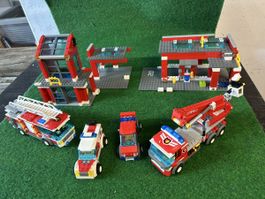 Lego Feuerwehrstation/Feuerwehrautos