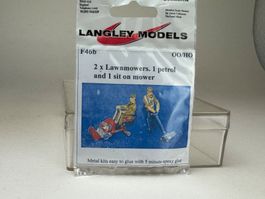 GB1-  Langley Weissmetall Bausatz Rasenmäher
