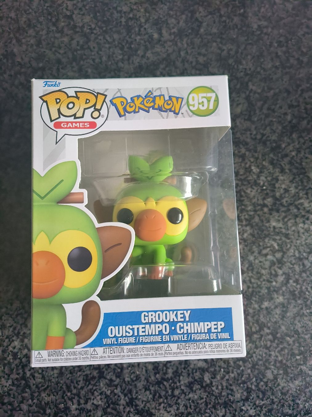 Funko Statuette: Pokemon Funko Pop 957 Grookey – Nuovo e nell'imballaggio originale da Emmenbrücke venduto da Marco01334