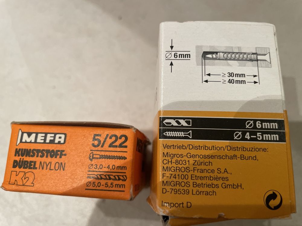 Dübel Nylon | Kaufen auf Ricardo