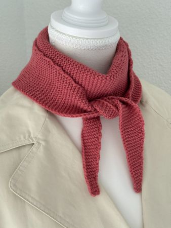NEW Handknit Sophie Scarf, Handgestrickt Tuch, Fuchsia Pink