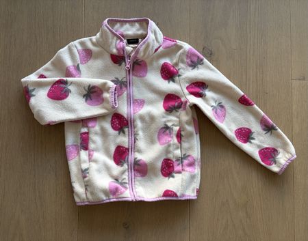 Fleecejacke Name It Erdbeermuster Gr. 116