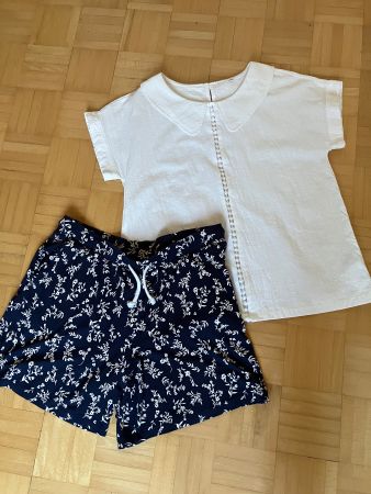 Neuwertiges Sommer Duo Short und Bluse, Gr. 38/40