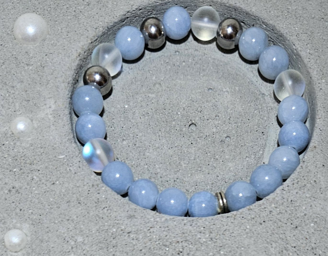 Bracciali & Braccialetti: Aquamarin Armk. - Spendenaktion – Nuovo (secondo la descrizione) da Unterkulm venduto da Nachtigall 5