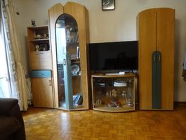 WOHNWAND SCHRANK-OHNE TV-OHNE DEKORATION PIECES
