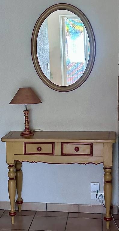 Kommoden: Ensemble commode et miroir, style campagnard – Gebraucht aus Chêne-Bougeries von Assouille