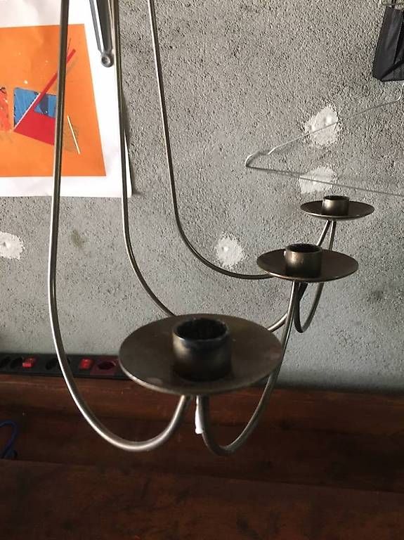 Portacandele: Bougeoirs muraux trois branches  – Usato da Pully venduto da cz39ans