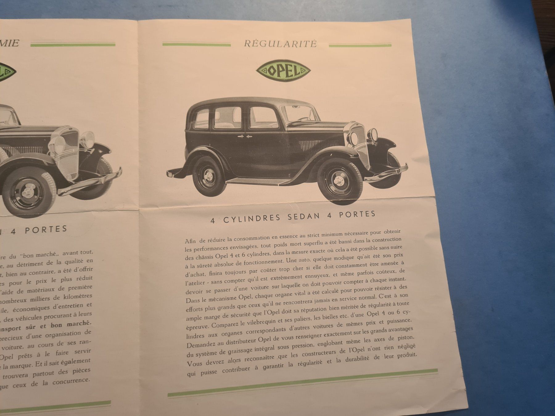 Opel Documenti: OPEL  PROSPECTUS  VINTAGE  OLDTIMER COLLECTION – Usato da Bellevue venduto da BURGOLMANIA 2